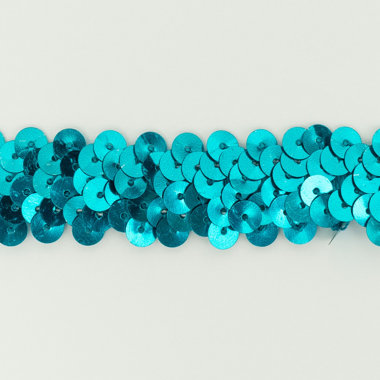 10 yards of 2 Row 7/8" Metallic Stretch Sequin Trim | 10 yard cut